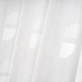 Biała zasłona żakardowa 140x260 cm Mid Century – Casa Selección