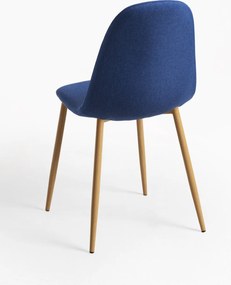 Zestaw 4 Krzese Teok Tkanina