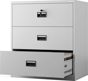 Szafka metalowa na kartoteki 90x60x102 cm Sara XL V3, kolor szary