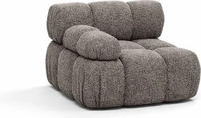 Moduł boczny do systemu modułowego, tkanina bukla Abriamo, Brązowy, Lewy, Selia