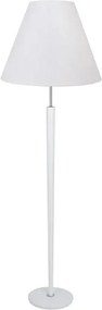 Biała minimalistyczna lampa stojąca z abażurem - 12X S240 B6-C13