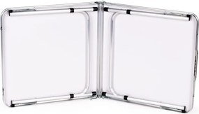 Zestaw turystyczny składany Camporo A120, stół i 4 krzesła, kolor biały