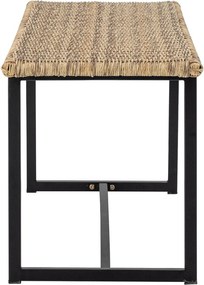 Rattanowa ławka ogrodowa w naturalnym kolorze Adilly – Bloomingville