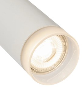Nowoczesny system oświetlenia szynowego z 5 reflektorami białymi 1-fazowymi - Iconic Jeana Nowoczesny Oswietlenie wewnetrzne