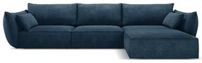 Ciemnoniebieski narożnik (prawostronny) Vanda – Mazzini Sofas
