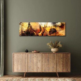 Obraz - Motyw szamana (170x50 cm)