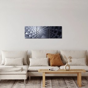 Obraz - Abstrakcja 3D (z zegarem) (90x30 cm)