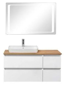 Lustro ścienne z oświetleniem 110x70 cm Set 360 – Pelipal