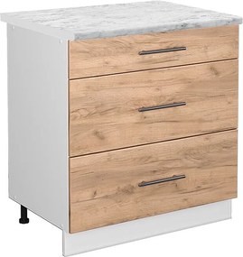 Szafka dolna do kuchni złoty dąb energetyczny 80x60x82 fame-line