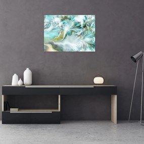 Obraz na szkle - Malowanie abstrakcyjnych wzorów (70x50 cm)