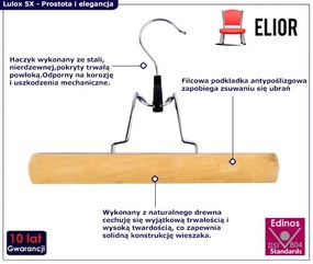 Zestaw 10 szt. wieszaka na spodnie G1-T19