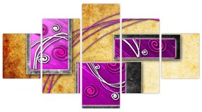 Obraz abstrakcji (125x70 cm)