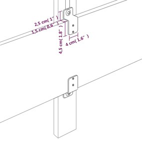 Zagłówek do łóżka z materacem sprężynowym 90 cm ciemnoszary