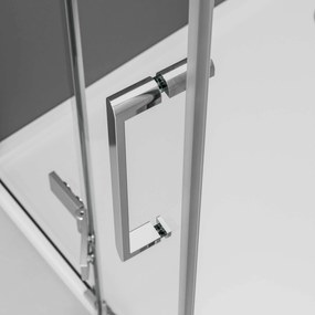 Kabina prysznicowa półokrągła EX406A drzwi uchylne