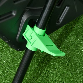 Outsunny Kompostownik 130 L, 67 x 60 x 77 cm, szybki kompostownik z tworzywa sztucznego z systemem wentylacyjnym do ogrodu, kuchni | Aosom PL