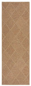 Chodnik odpowiedni na zewnątrz w naturalnym kolorze 80x230 cm Nora Diamond – Flair Rugs