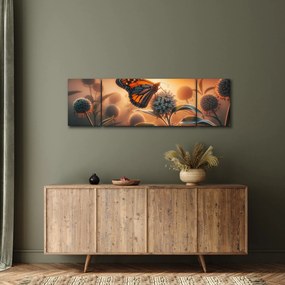 Obraz – Motyl w zachodzącym słońcu (170x50 cm)