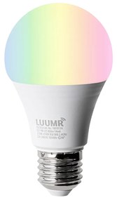 Inteligentna lampa podłogowa brązowa z białym kloszem w tym Wi-Fi A60 - Ladas Deluxe Nowoczesny Oswietlenie wewnetrzne