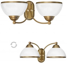 Stylowy kinkiet z mosiądzu R-K2