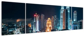 Obraz - Noc w Kuala Lumpur (170x50 cm)