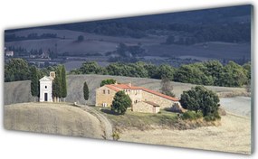 Panel nad blat kuchenny Pejzaż z Drzewami na Łące