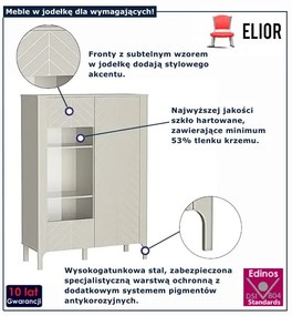 Witryna z szybą kaszmir C0-K00