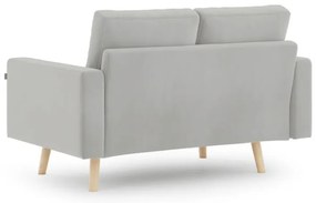Jasnoszara dwuosobowa sofa MANDI