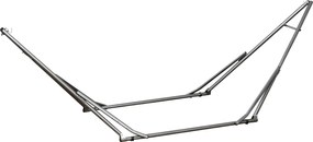 Outsunny Stojak do hamaków 2 w 1, odporny na warunki atmosferyczne, suszarka do prania, 290 cm x 92 cm x 88 cm, Czarny