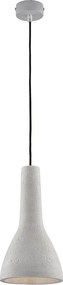 Lampa wisząca Portland z lakierowanego na szaro żelaza z betonowym kloszem śr. 17 i regulowanym kablem elektrycznym 1 lampa 100 Ø17 BL305-S1-PC