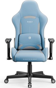 Fotel gamingowy materiałowy niebieski: Diablo X-Starter