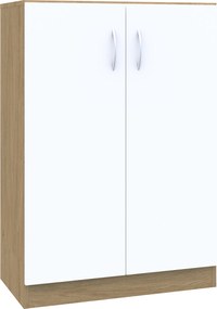 Dwudrzwiowa szafka biurowa na klucz Simple, 80x40x120,5 cm, index 80-3P-2F3