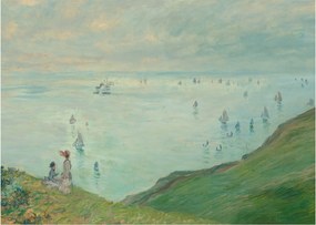 Obraz - Henri Fantin-Latour, Cliffs at Pourville, reprodukcje (70x50 cm)