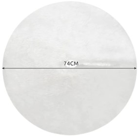 Podkładka pod choinkę SNOWY RING 72 cm, biała