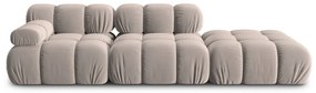 Jasnobrązowa aksamitna sofa modułowa 282 cm Bellis – Micadoni