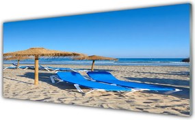 Panel Szklany do Kuchni Spokój Nadmorskiej Plaży