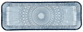 Niebieski szklany półmisek 14x38 cm Kusintha – Bitz