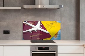 Panel nad Blat Kuchenny Atrybuty Podróżnika: Paszport i Mapa