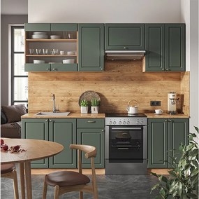 Aneks kuchenny green-gold country/gold power oak 240x60x81.6 fame-line