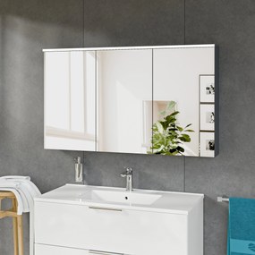Szafka łazienkowa SOLO z oświetleniem LED i lustrem 120 cm
