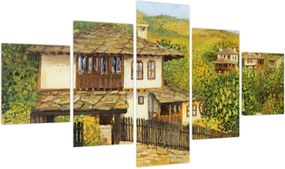 Obraz - Domki letniskowe w lecie (125x70 cm)