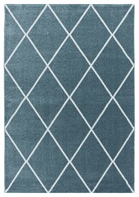 Dywan nowoczesny Rio romby niebieski 120 cm x 170 cm