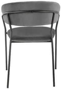 Szare nowoczesne krzesło D3-Z65