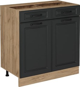 Szafka dolna do kuchni antracytowy domek wiejski 80x46x81.6 r-line