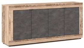 Komoda RUNEA jasnobrązowa/antracytowa