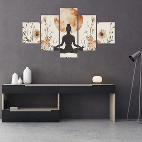 Obraz - Pomarańczowa joga (125x70 cm)