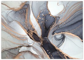 Obraz - Szary marmur (70x50 cm)