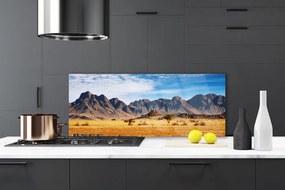 Panel Szklany Surowe Góry na Pustyni