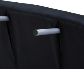 HOMCOM Fotel rozkładany 2w1 sofa do spania z regulowanym oparciem czarny kompaktowy design | Aosom PL