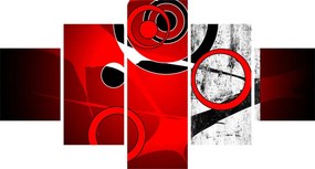 Obraz abstrakcji (125x70 cm)