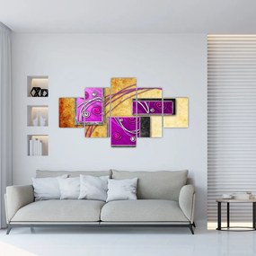 Obraz abstrakcji (125x70 cm)